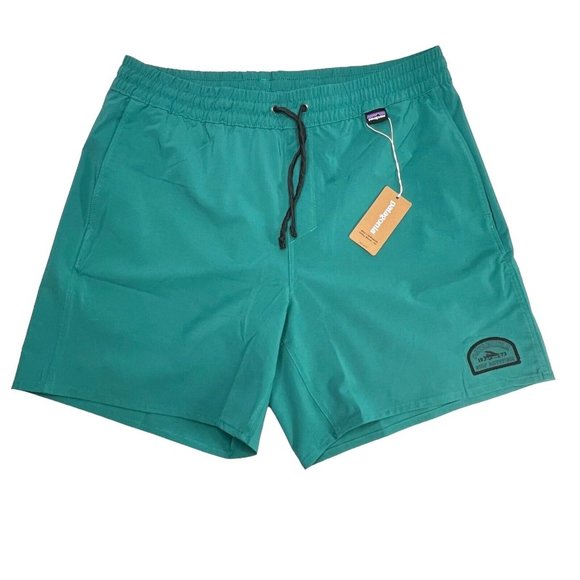 Patagonia Hydropeak Volley Shorts 16" Men's Team Surf Activist Borealis Green - Picture 2 of 10